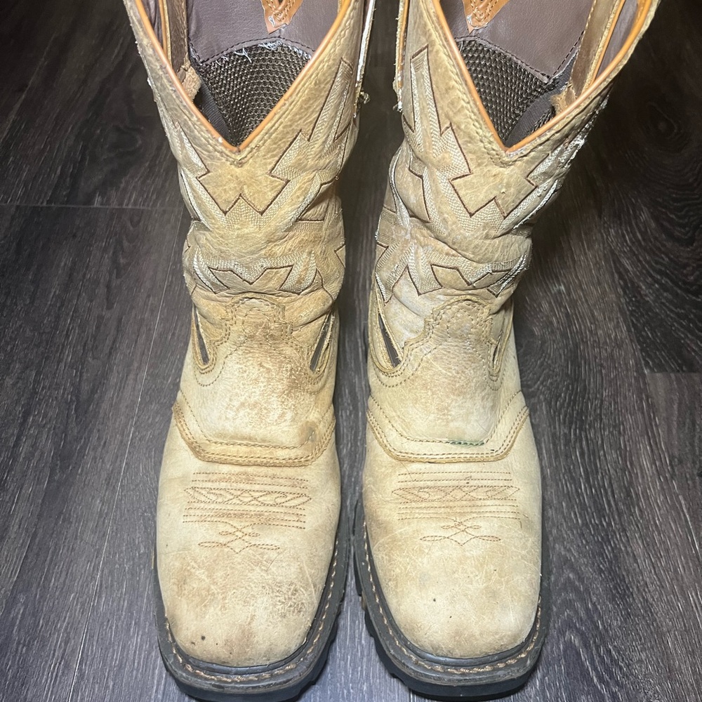 Rustic Tan Cowboy Boots